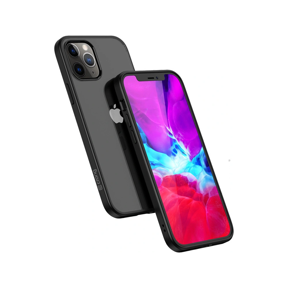 Hurtownia GSM - Etui Crong Clear Cover Apple iPhone 12 Pro Max (černý) - CRG306 - {ean13} - Hurt