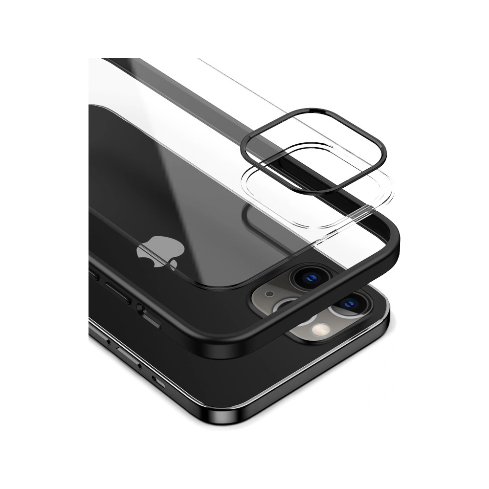 Hurtownia GSM - Etui Crong Clear Cover Apple iPhone 12 Pro Max (černý) - CRG306 - {ean13} - Hurt