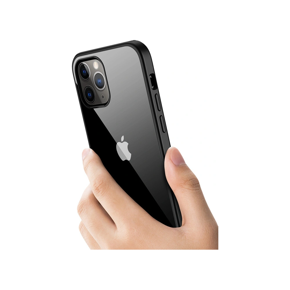 Hurtownia GSM - Etui Crong Clear Cover Apple iPhone 12 Pro Max (černý) - CRG306 - {ean13} - Hurt