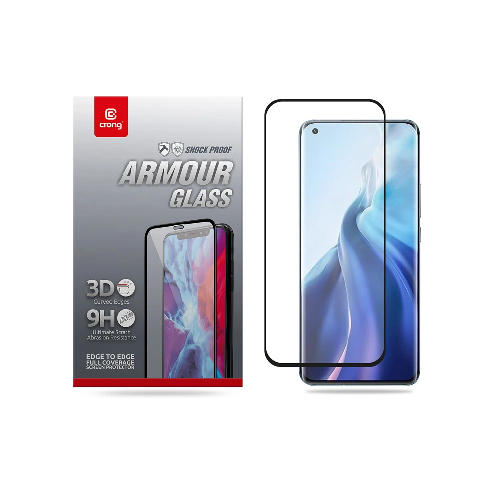 Hurtownia GSM - Sticlă securizată Crong 3D Armour Glass Xiaomi Mi 11 + ramă de instalare - CRG308 - {ean13} - Hurt