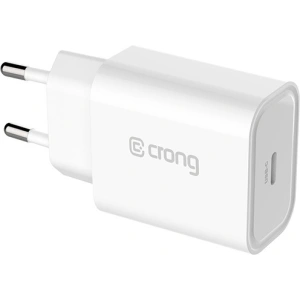 Ładowarka sieciowa Crong USB-C Travel Charger USB-C Power Delivery 20W (biały)