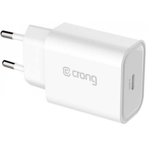 Hurtownia Crong - 5907731987202 - CRG311 - Ładowarka sieciowa Crong USB-C Travel Charger USB-C Power Delivery 20W (biały) - B2B homescreen
