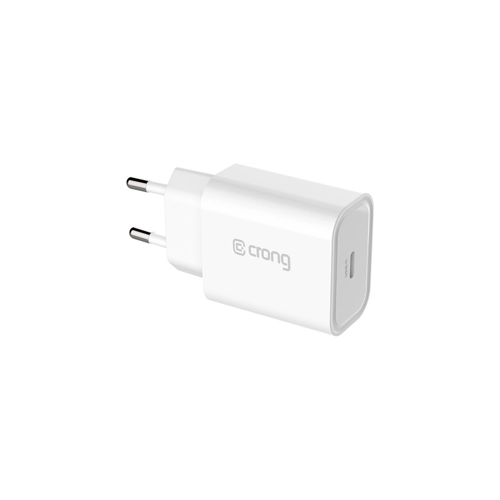 Hurtownia GSM - Síťová nabíječka Crong USB-C Travel Charger USB-C Power Delivery 20W (bílá) - CRG311 - {ean13} - Hurt