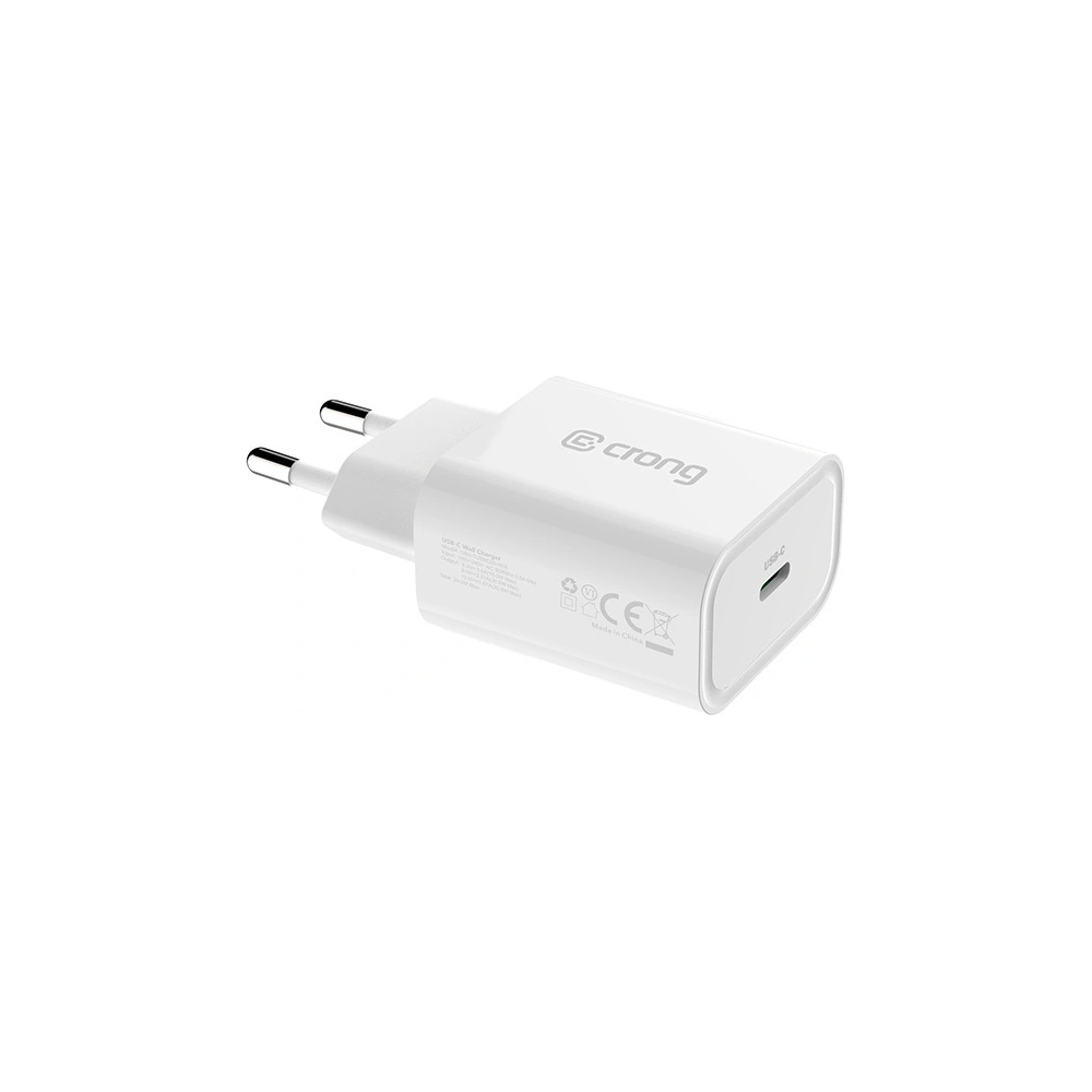 Hurtownia GSM - USB-C Utazási Töltő USB-C Power Delivery 20W (fehér) Crong - CRG311 - {ean13} - Hurt