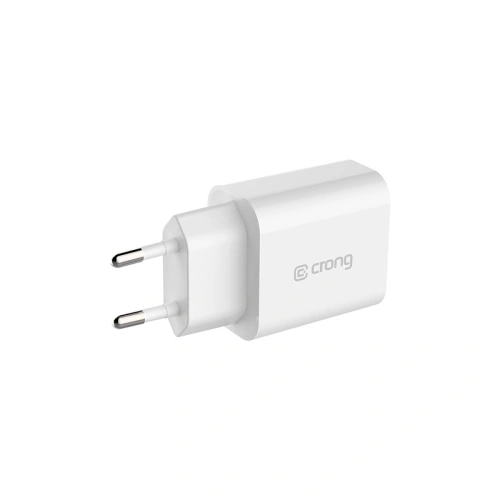 Ładowarka sieciowa Crong USB-C Travel Charger USB-C Power Delivery 20W (biały)