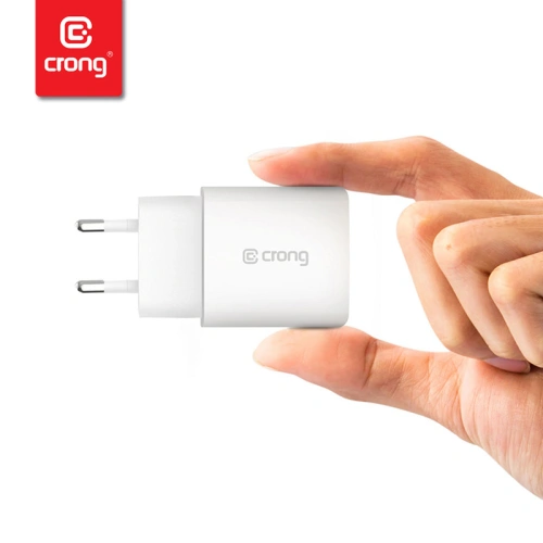 Ładowarka sieciowa Crong USB-C Travel Charger USB-C Power Delivery 20W (biały)
