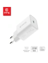 Hurtownia GSM - Síťová nabíječka Crong USB-C Travel Charger USB-C Power Delivery 20W (bílá) - CRG311 - {ean13} - Hurt