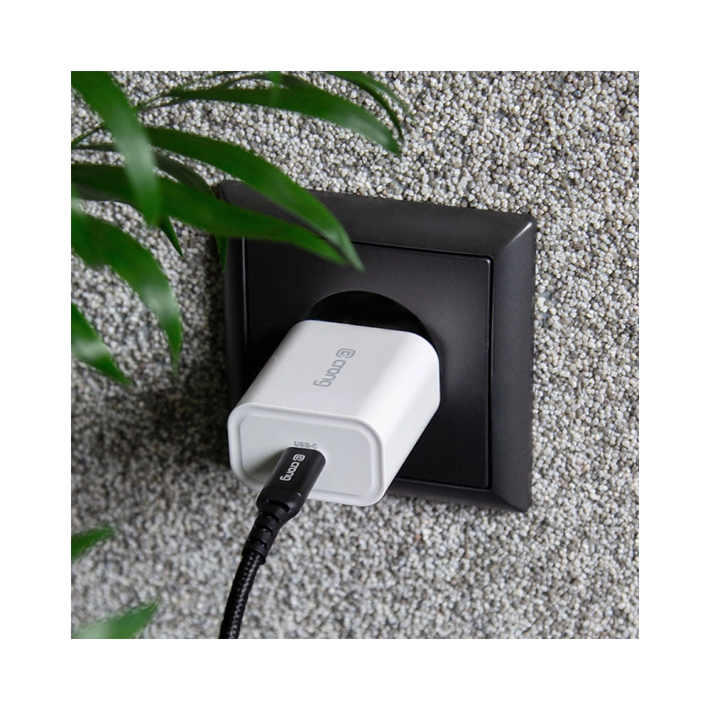 Hurtownia GSM - Ładowarka sieciowa Crong USB-C Travel Charger USB-C Power Delivery 20W (biały) - CRG311 - {ean13} - Hurt