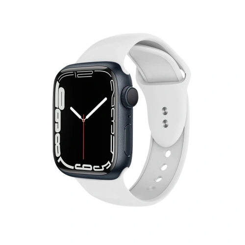 Pasek Crong Liquid Apple Watch 4/5/6/7/SE/8/9/10 40/41/42mm (biały)