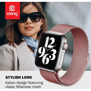 Hurtownia GSM - Brățara Crong Milano Steel Apple Watch 4/5/6/7/SE/8/9 40/41mm (aur rozé) - CRG318 - {ean13} - Hurt