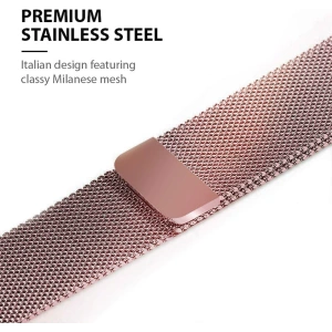 Hurtownia GSM - Brățara Crong Milano Steel Apple Watch 4/5/6/7/SE/8/9 40/41mm (aur rozé) - CRG318 - {ean13} - Hurt