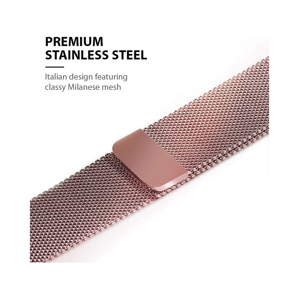 Hurtownia GSM - Bransoleta Crong Milano Steel Apple Watch 4/5/6/7/SE/8/9 40/41mm (różowe złoto) - CRG318 - {ean13} - Hurt