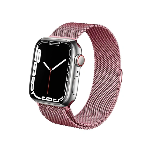 Bransoleta Crong Milano Steel Apple Watch 4/5/6/7/SE/8/9 40/41mm (różowe złoto)