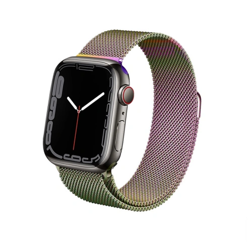 Bransoleta Crong Milano Steel Apple Watch 4/5/6/7/SE/8/9 40/41mm (opalizujący)