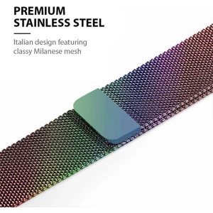 Hurtownia GSM - Brățara Crong Milano Steel Apple Watch 4/5/6/7/SE/8/9 40/41mm (opalizant) - CRG319 - {ean13} - Hurt