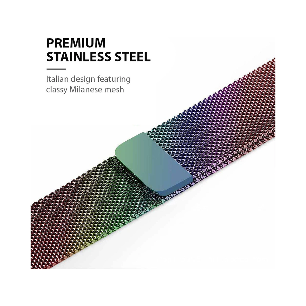 Brățara Crong Milano Steel Apple Watch 4/5/6/7/SE/8/9 40/41mm (opalizant)