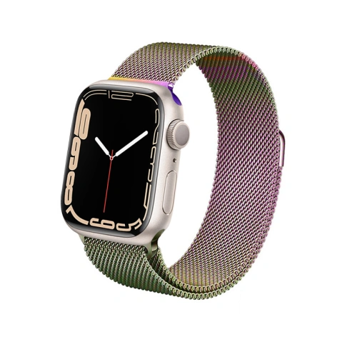 Bransoleta Crong Milano Steel Apple Watch 4/5/6/7/SE/8/9 40/41mm (opalizujący)