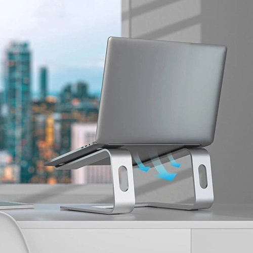 Podstawka pod laptopa aluminiowa Crong AluBench (srebrny)