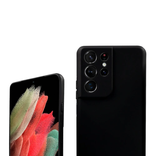 Etui Crong Color Cover Samsung Galaxy S21 Ultra (czarny)