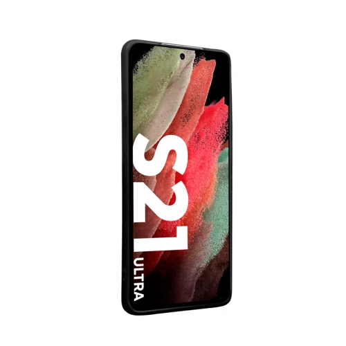 Etui Crong Color Cover Samsung Galaxy S21 Ultra (czarny)