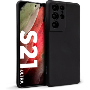 Hurtownia GSM - Etui Crong Color Cover Samsung Galaxy S21 Ultra (negru) - CRG331 - {ean13} - Hurt