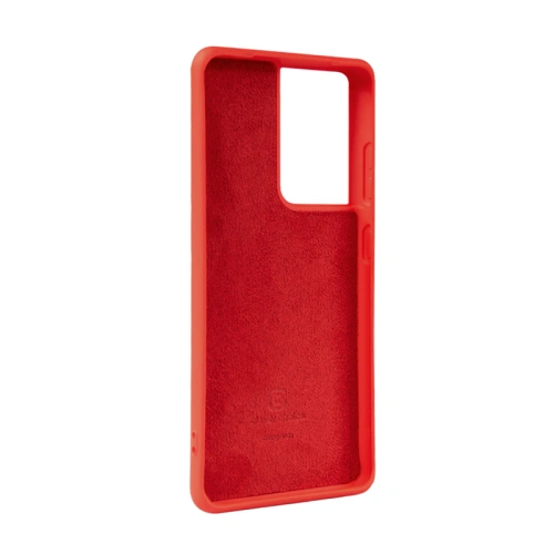Etui Crong Color Cover Samsung Galaxy S21 Ultra (czerwony)