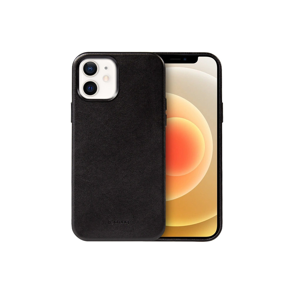 Hurtownia GSM - Etui Crong Essential Cover Magnetic MagSafe Apple iPhone 12/12 Pro (negru) - CRG334 - {ean13} - Hurt