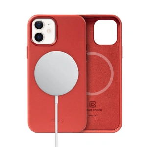 Hurtownia GSM - Etui Crong Essential Cover Magnetic MagSafe Apple iPhone 12/12 Pro (červená) - CRG335 - {ean13} - Hurt