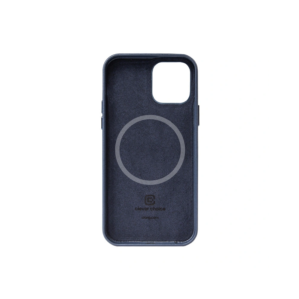 Hurtownia GSM - Etui Crong Essential Cover Magnetic MagSafe Apple iPhone 12/12 Pro (albastru închis) - CRG336 - {ean13} - Hurt