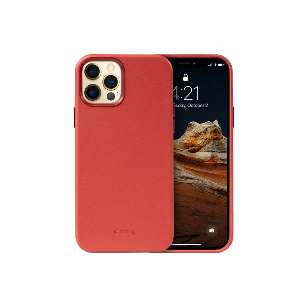 Hurtownia GSM - Etui Crong Essential Cover Magnetic MagSafe Apple iPhone 12 Pro Max (červený) - CRG338 - {ean13} - Hurt