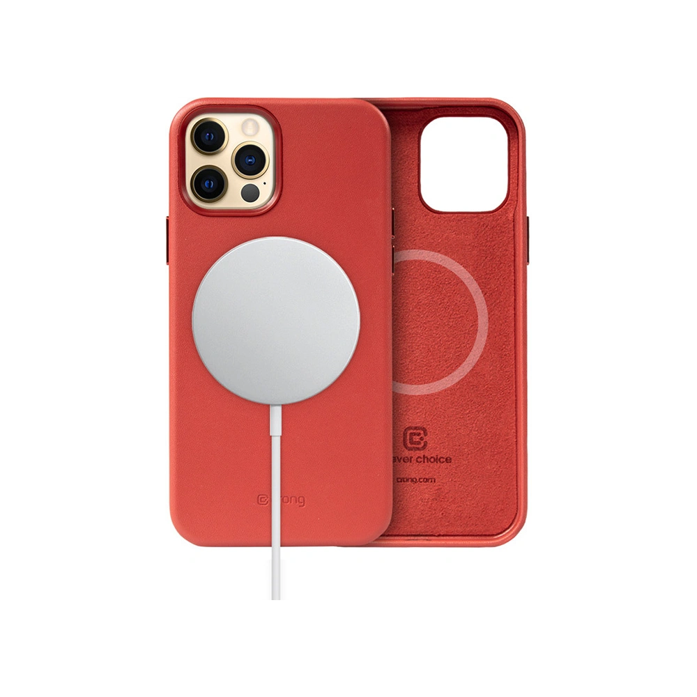 Hurtownia GSM - Etui Crong Essential Cover Magnetic MagSafe Apple iPhone 12 Pro Max (roșu) - CRG338 - {ean13} - Hurt
