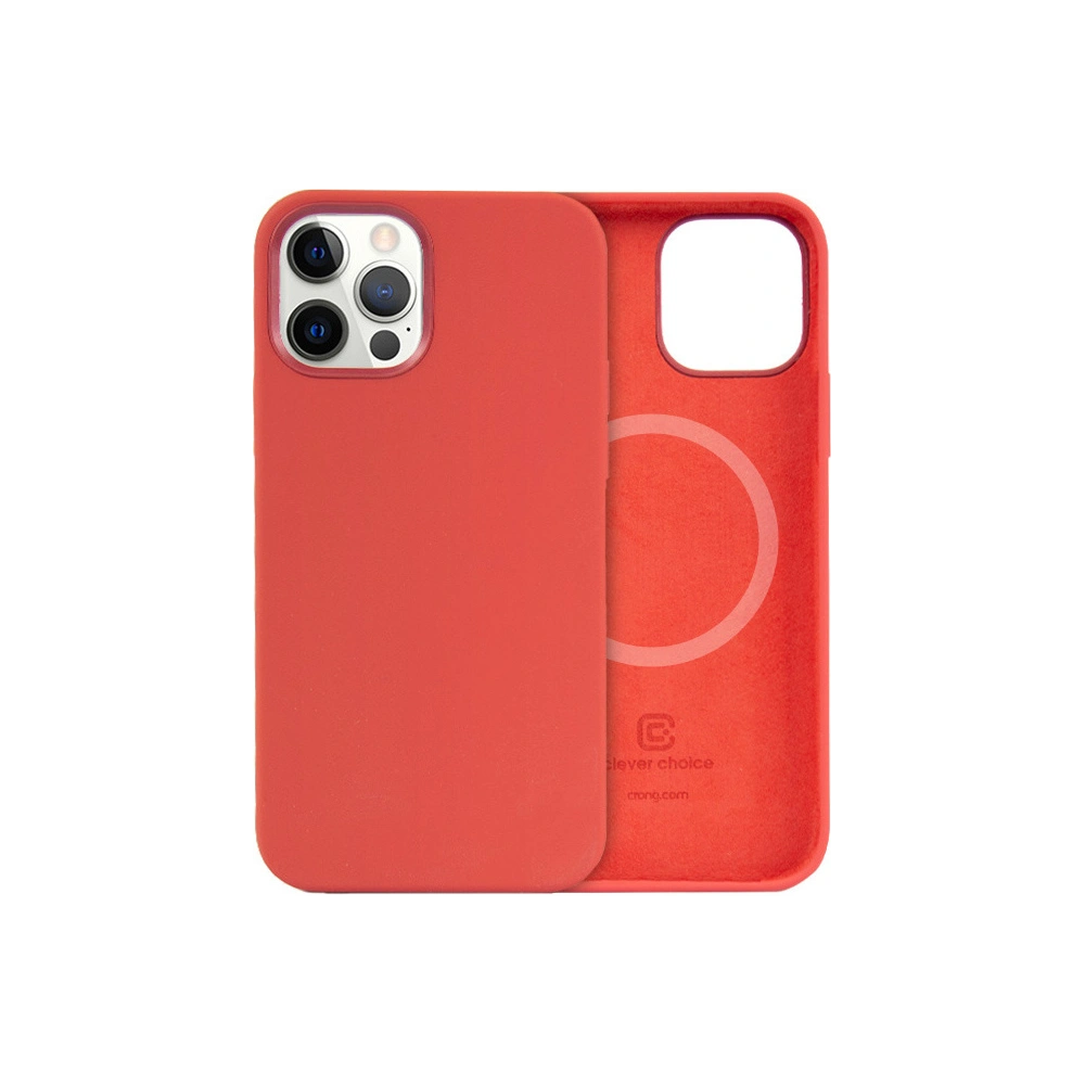 Hurtownia GSM - Etui Crong Színes Borító Magnetic MagSafe Apple iPhone 12/12 Pro (piros) - CRG345 - {ean13} - Hurt