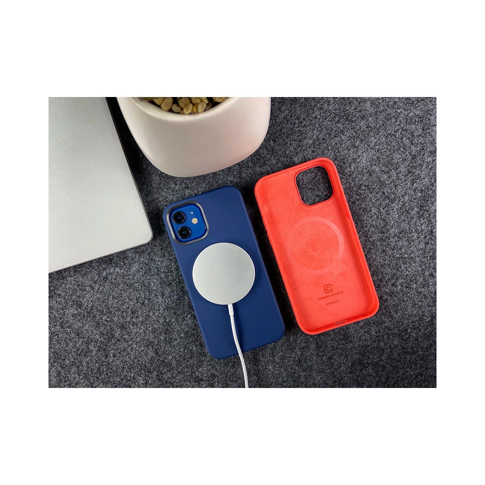 Hurtownia GSM - Etui Crong Color Cover Magnetic MagSafe Apple iPhone 12/12 Pro (czerwony) - CRG345 - {ean13} - Hurt