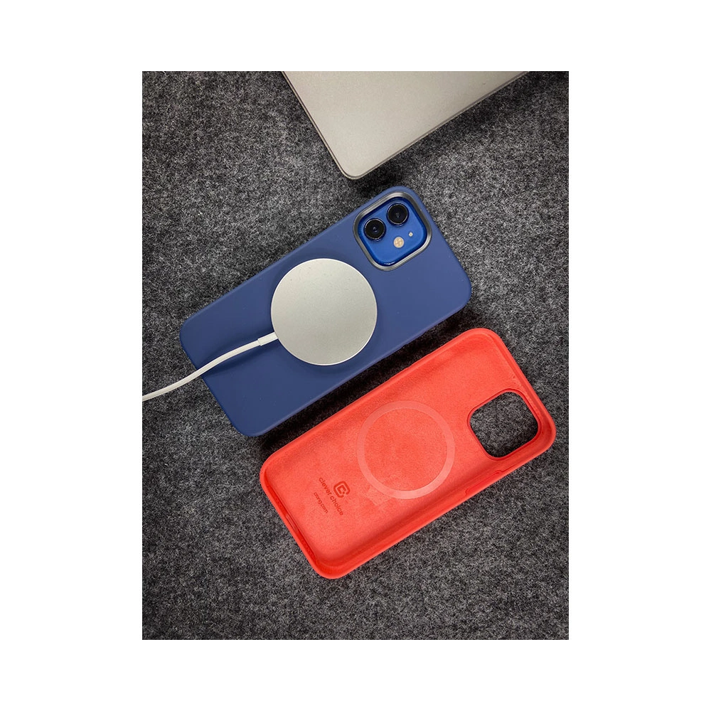 Hurtownia GSM - Etui Crong Color Cover Magnetic MagSafe Apple iPhone 12/12 Pro (czerwony) - CRG345 - {ean13} - Hurt