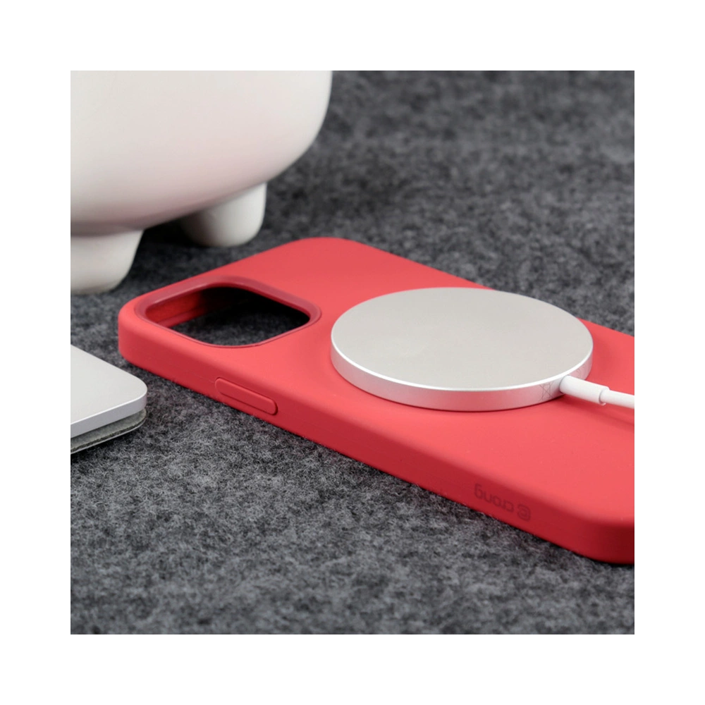 Hurtownia GSM - Etui Crong Color Cover Magnetic MagSafe Apple iPhone 12/12 Pro (czerwony) - CRG345 - {ean13} - Hurt