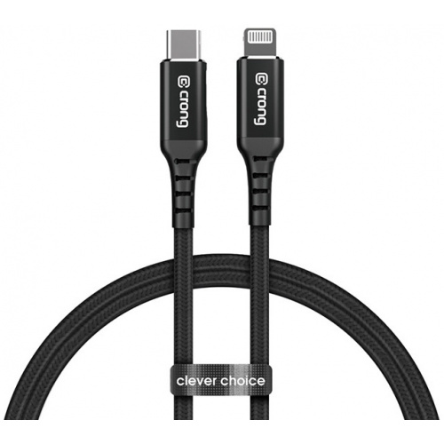 Crong Distributor - 5907731987424 - CRG349 - Crong Armor Link USB-C/Lightning MFi Cable 150cm (black) - B2B homescreen