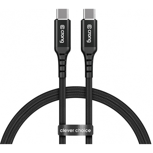 Crong Distributor - 5907731987431 - CRG350 - Crong Armor Link USB-C/USB-C Cable 60W 150cm (black) - B2B homescreen