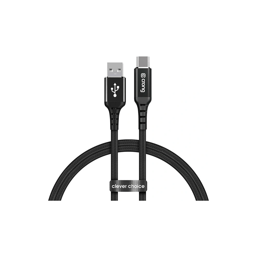 Hurtownia GSM - Kabel Crong Armor Link USB-A/USB-C 60W 150cm (černý) - CRG351 - {ean13} - Hurt