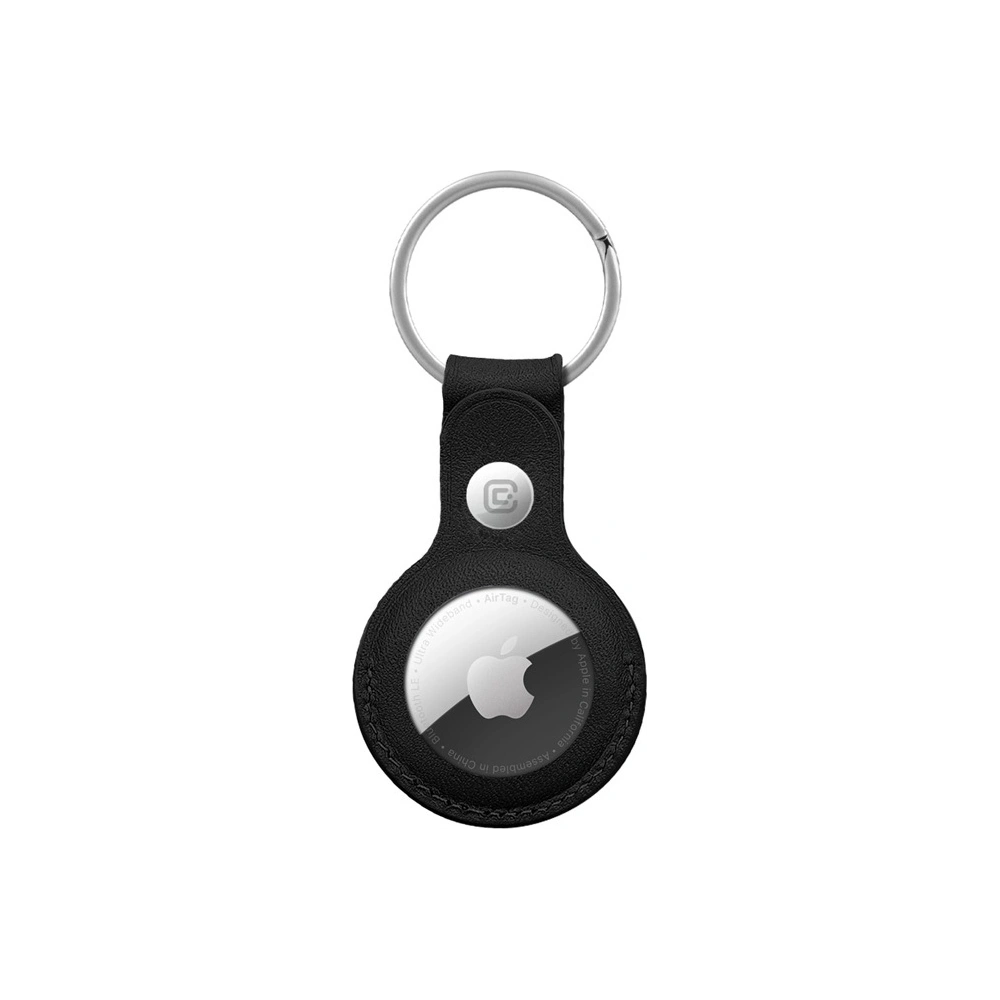 Hurtownia GSM - Brelok Crong Ledertasche mit Schlüsselring Apple AirTag (schwarz) - CRG352 - {ean13} - Hurt
