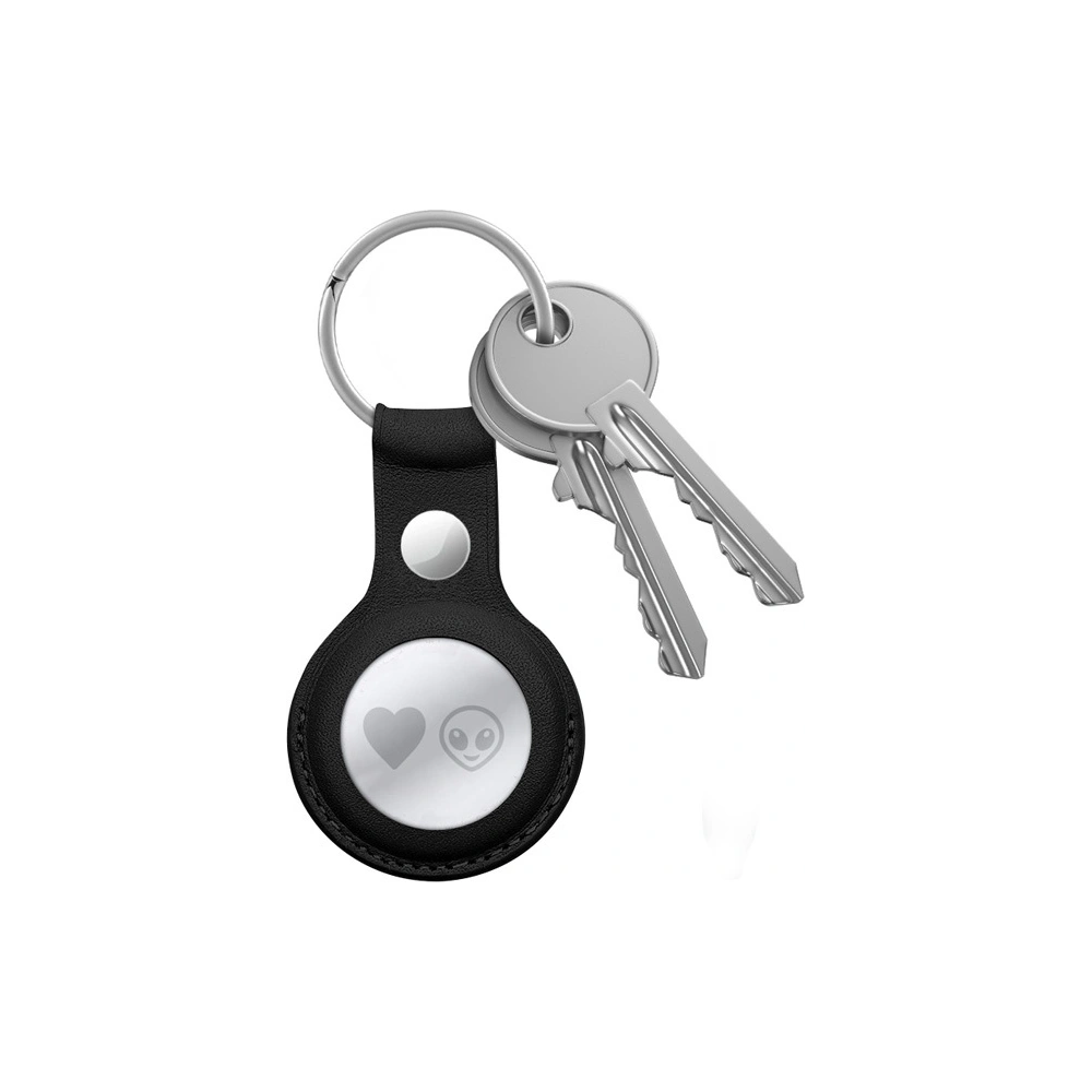 Hurtownia GSM - Brelok Crong Leather Case with Key Ring Apple AirTag (czarny) - CRG352 - {ean13} - Hurt