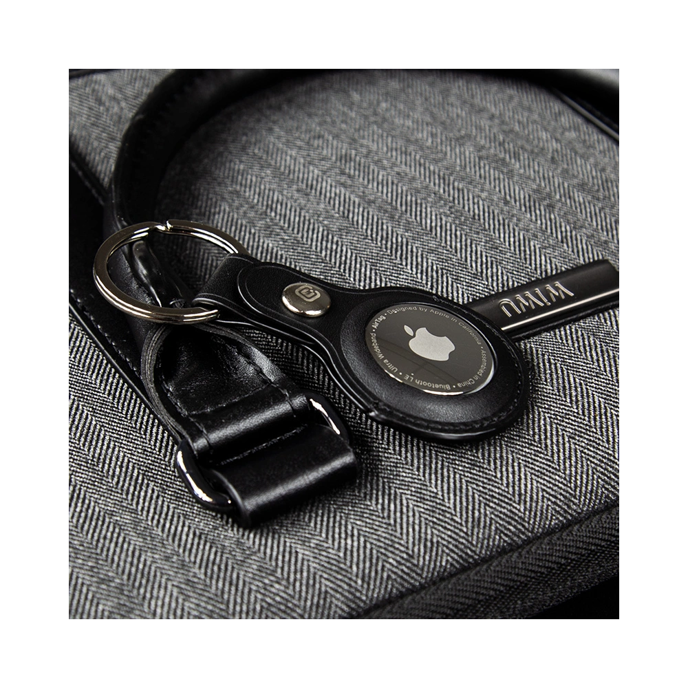 Hurtownia GSM - Brelok Crong Leather Case with Key Ring Apple AirTag (czarny) - CRG352 - {ean13} - Hurt
