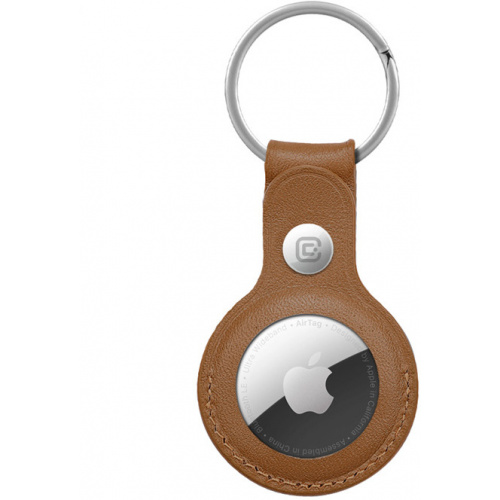 Crong Distributor - 5907731987950 - CRG353 - Crong Leather Case with Key Ring Apple AirTag (brown) - B2B homescreen