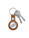 Wholesale Crong Leather Case with Key Ring Apple AirTag (brown) - CRG353 - {ean13} - Hurt
