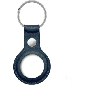 Wholesale Crong Leather Case with Key Ring Apple AirTag (navy blue) - CRG354 - {ean13} - Hurt