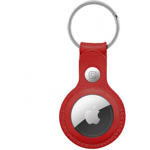 Crong Distributor - 5907731987974 - CRG355 - Crong Leather Case with Key Ring Apple AirTag (red) - B2B homescreen