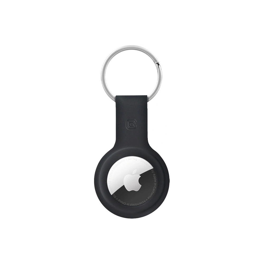 Hurtownia GSM - Brelok Crong szilikon tok kulcstartóval Apple AirTag (fekete) - CRG356 - {ean13} - Hurt