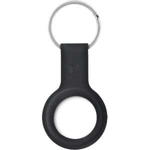 Wholesale Crong Silicone Case with Key Ring Apple AirTag (black) - CRG356 - {ean13} - Hurt