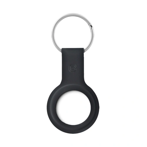Brelok Crong Silicone Case with Key Ring Apple AirTag (czarny)