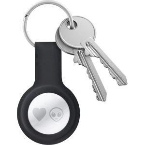 Wholesale Crong Silicone Case with Key Ring Apple AirTag (black) - CRG356 - {ean13} - Hurt