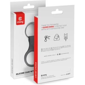 Hurtownia GSM - Brelok Crong Silicone Case with Key Ring Apple AirTag (czarny) - CRG356 - {ean13} - Hurt